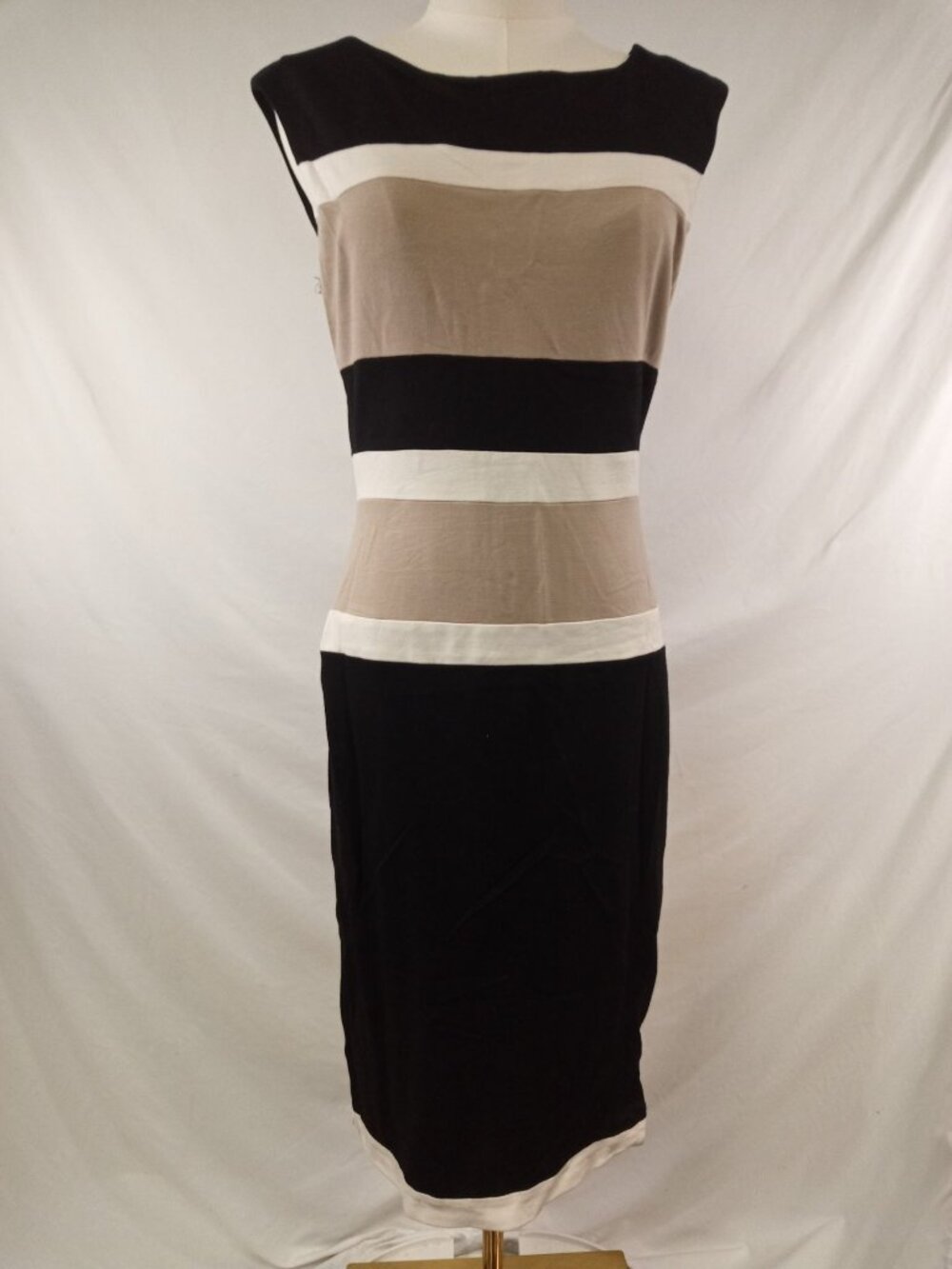 White House/Black Market Women's Striped Stretch Career Dress Size 6
